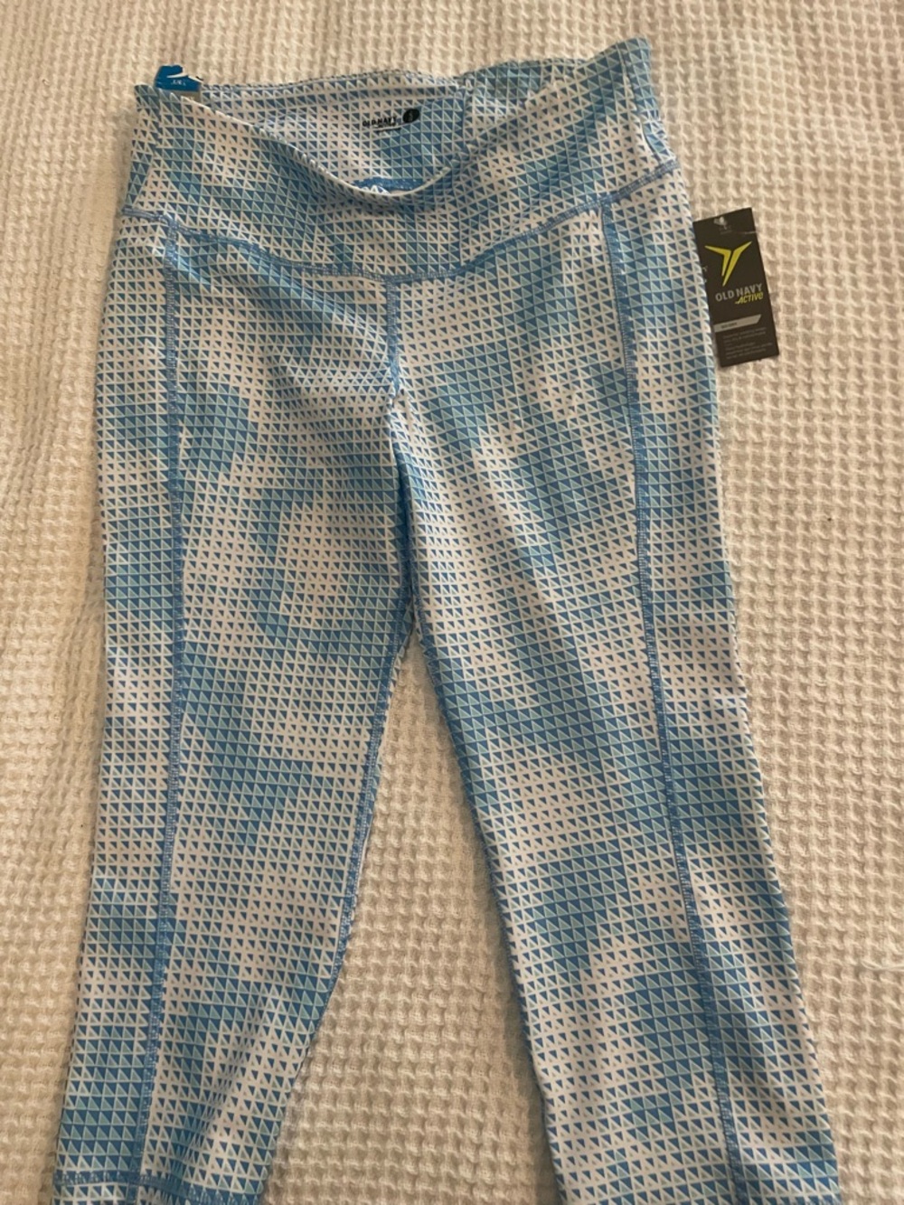 Old Navy Women’s  Blue Patterned Active Leggings